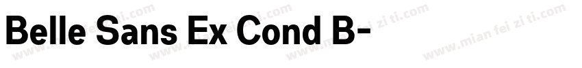 Belle Sans Ex Cond B字体转换